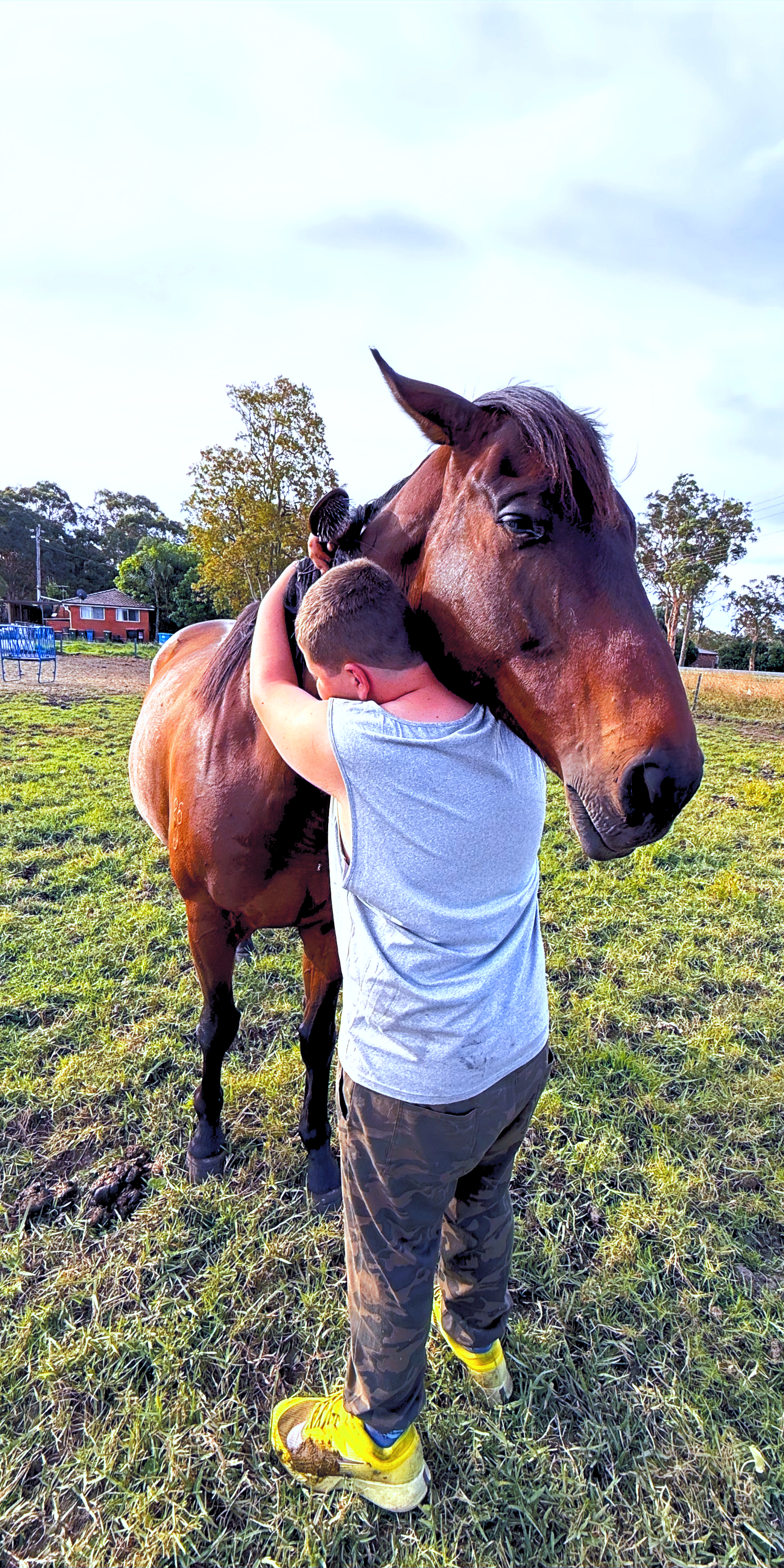 Connection with horses at The Stable Place